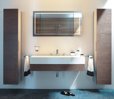 Шкаф-пенал Keuco Edition 300 эбано R с корзиной