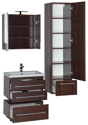 Тумба Aquanet Нота 58 подкатная венге