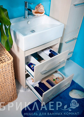 Мебель для ванной Бриклаер Чили 55 светлая лиственница