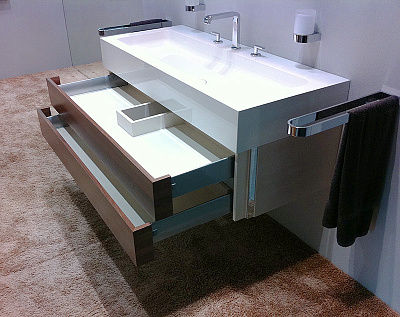 Тумба с раковиной Keuco Edition 300 грецкий орех 125 см