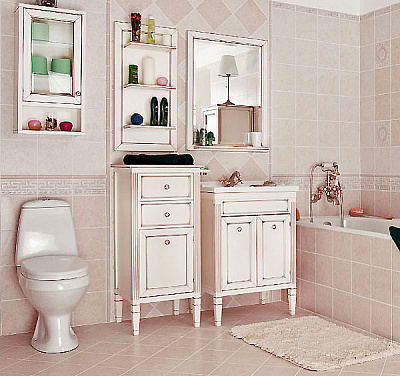 Тумба Caprigo Альбион  BIANCO Light Vintage R