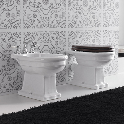 Унитаз приставной BelBagno Boheme BB115CBS/BB115SCM-CRM