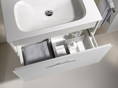 Тумба с раковиной Keuco Royal Universe белая матовая 80 см