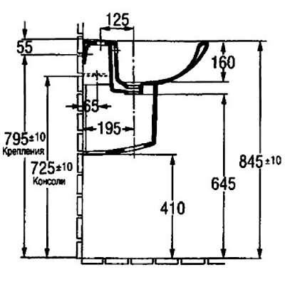 Раковина Jacob Delafon Patio E4158NG-00
