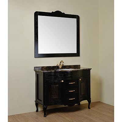 Тумба с раковиной Timo Amelia 110 H-VR (черный с патиной золото)