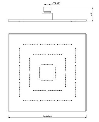 Верхний душ Jaquar Maze OHS-CHR-1629