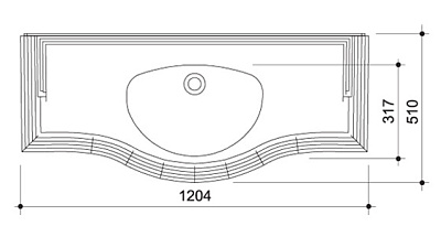 Тумба с раковиной Caprigo Фреско 120 BIANCO Alluminio
