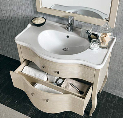 Тумба с раковиной Eban Sonia 95 белая