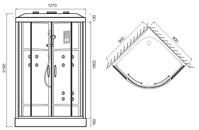 Душевая кабина Am.Pm Joy