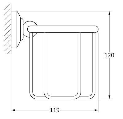 Держатель освежителя воздуха 3SC Stilmar STI 323 матовое золото