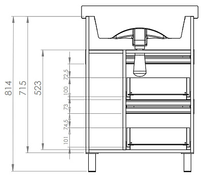 Тумба с раковиной Aquanet Доминика 55 белая