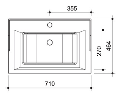 Тумба с раковиной Caprigo Альбион 70 BIANCO Light Vintage