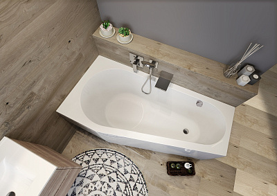 Акриловая ванна RIHO Delta Plug & Play R 150
