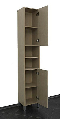 Шкаф-пенал Aquanet Донна беленый дуб