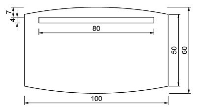 Зеркало Aquanet TH-46