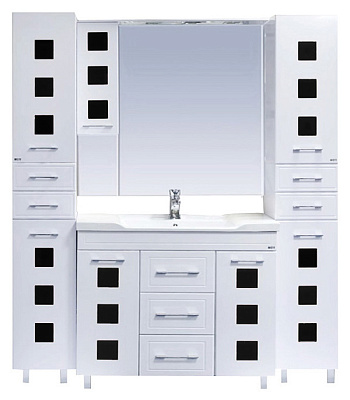 Мебель для ванной Misty Кармен 100 черное стекло