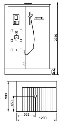 Душевая кабина Eago DZ959 F8 R