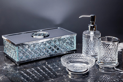 Салфетница ХРОМ Boheme Crystal Luxury Options 10231