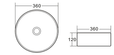 Раковина BelBagno BB1357 накладная