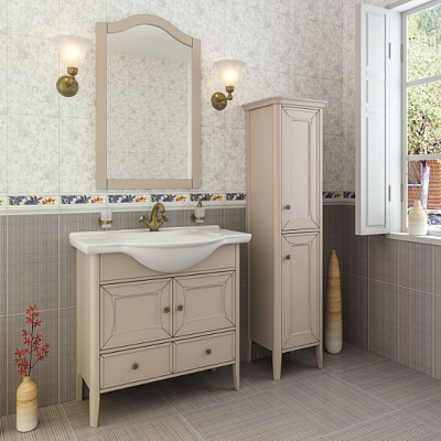 Шкаф-пенал Timo Aurora M-R cappuccino