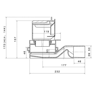 Confluo Premium Wall Drain Gold Пристенный трап PESTAN