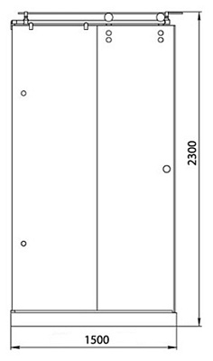 Душевая дверь в нишу Aquanet Gamma 150-12 R