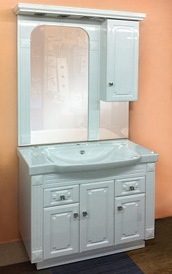 Тумба с раковиной Aquanet Фредерика new 100