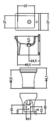 Биде напольное Disegno Ceramica Neo 7052-1