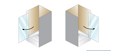 Душевая дверь в нишу Kolpa San Terra flat TV/S E 80