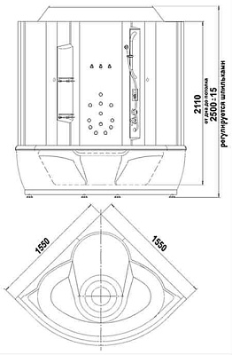 Душевой бокс Радомир Калифорния 2