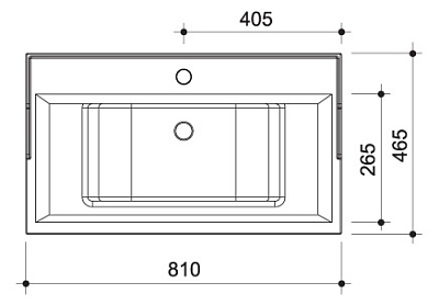 Тумба с раковиной Caprigo Альбион 80 BIANCO Light Vintage