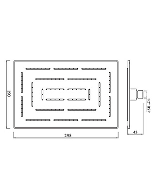 Верхний душ Jaquar Maze OHS-CHR-1637