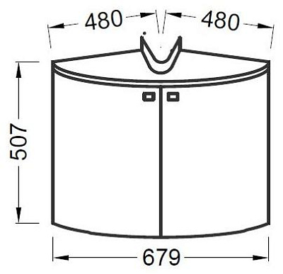 Тумба с раковиной Jacob Delafon Odeon Up белая угловая