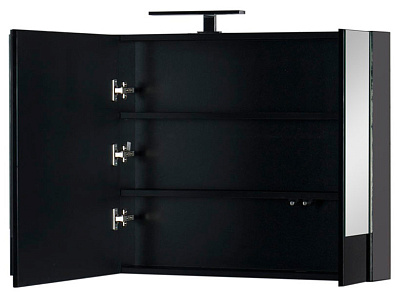 Зеркало-шкаф Aquanet Нота 100 камерино черный