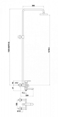 Душевая система Timo Beverly SX-1060/02 антик