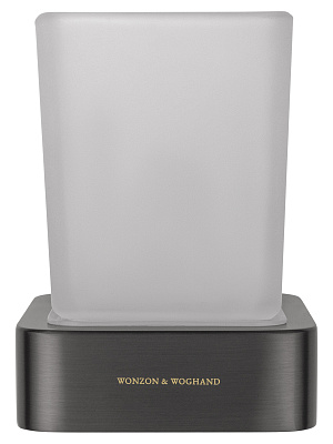 Стакан для зубных щеток с держателем WONZON & WOGHAND LOTTE, Темный графит WW-8321-BGM