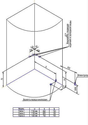 Душевая кабина Радомир Паола-2 без гидромассажа
