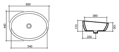 Раковина Disegno Ceramica Sfera 561