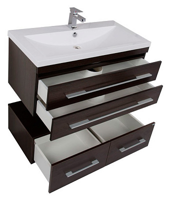 Тумба с раковиной Aquanet Нота 100 венге