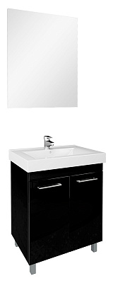 Тумба с раковиной Cezar Felix 60 черная