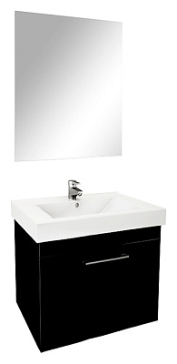 Тумба с раковиной Cezar Solus Atis 50 черная