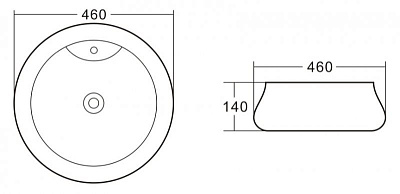 Раковина BelBagno BB1398 накладная