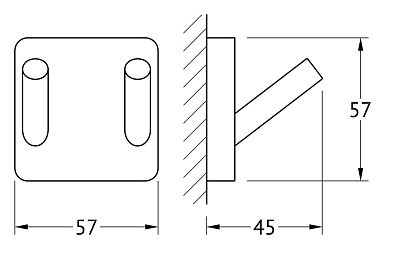 Крючок Ellux Avantgarde AVA 001