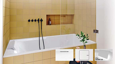 Акриловая ванна Riho Still Shower 180x80