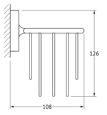 Держатель освежителя воздуха Ellux Elegance ELE 067