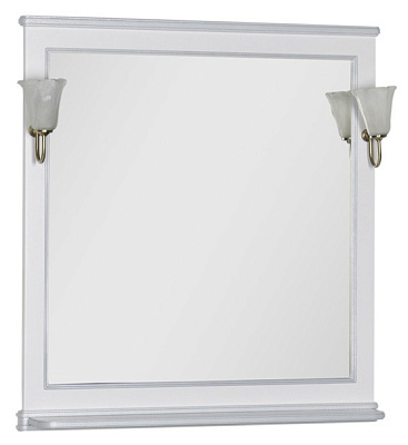 Зеркало Aquanet Валенса 100 белый краколет/серебро