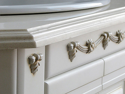 Тумба с раковиной Атолл Верона 65 дорато K