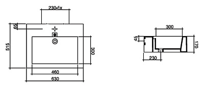 Раковина Disegno Ceramica Light Maxi 823-1