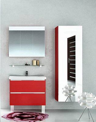 Шкаф-пенал De Aqua Ариетта 40 зеркальный R